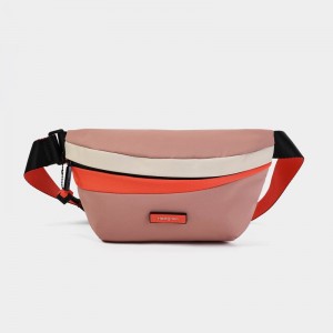 Sac Banane Hedgren Halo Femme Rose Orange | KXC4346DZ