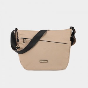 Sac Bandoulière Hedgren Gravity Femme Grise Beige | CTI262TR