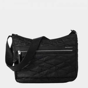 Sac Porté Épaule Hedgren Matelassé Harper's Rfid Femme Noir | SVS8572RS