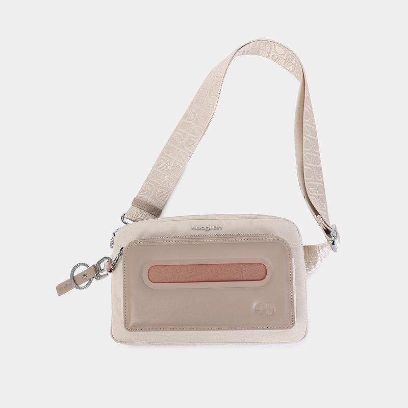 Sac Banane Hedgren Americano Femme Beige | PII7491AJ