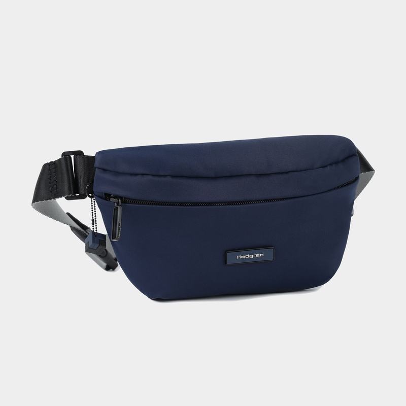 Sac Banane Hedgren Halo Femme Bleu Marine | PIE8351TX