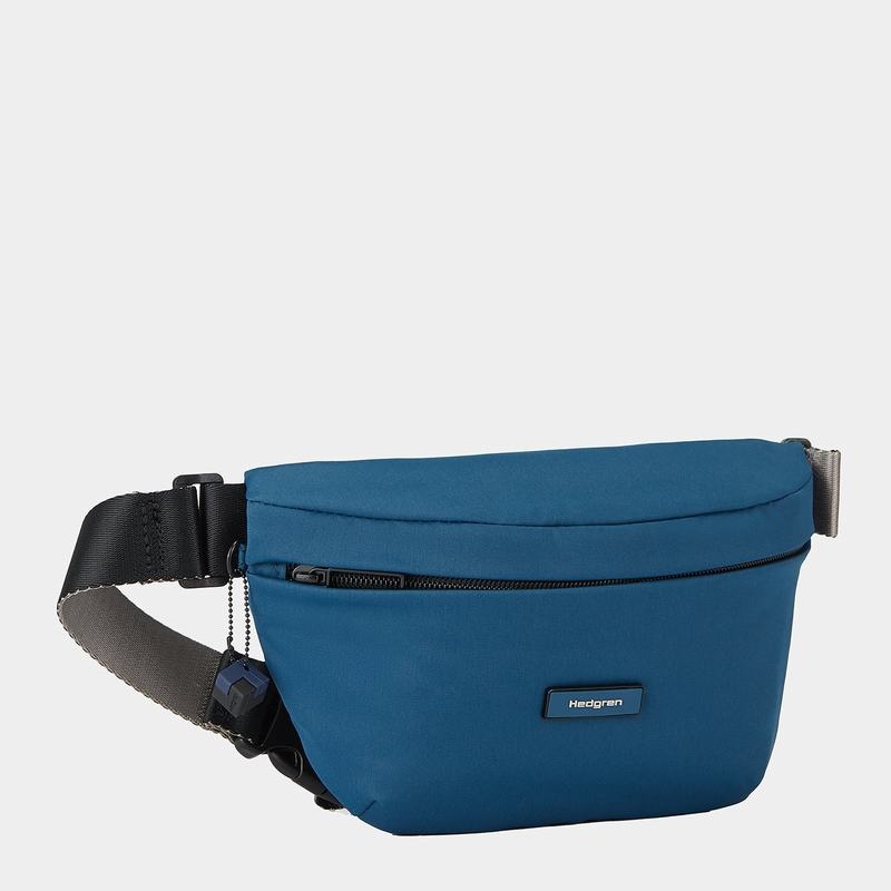 Sac Banane Hedgren Halo Femme Bleu | RKN1117VW