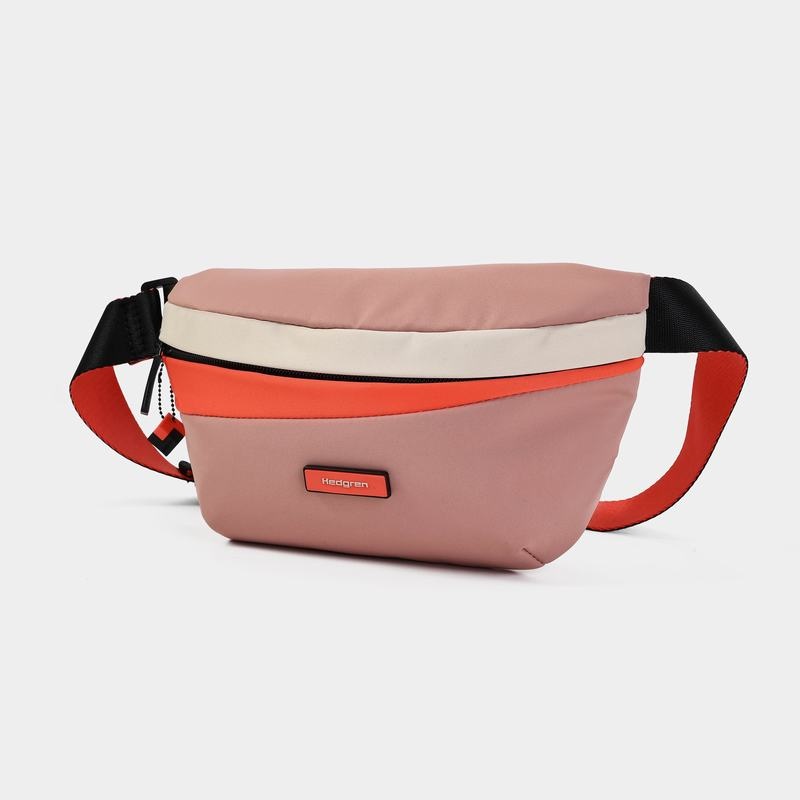 Sac Banane Hedgren Halo Femme Rose Orange | KXC4346DZ