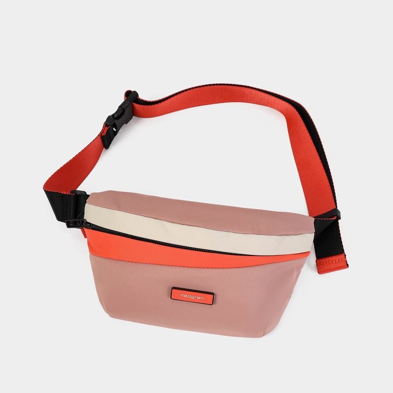 Sac Banane Hedgren Halo Femme Rose Orange | KXC4346DZ