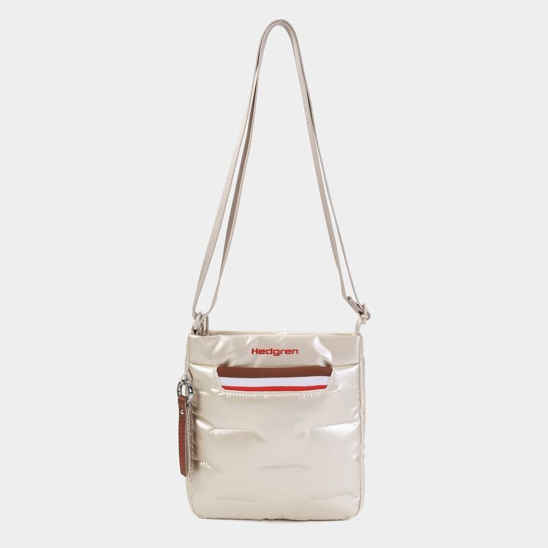 Sac Bandoulière Hedgren Cushy Femme Beige | UNX7986MC