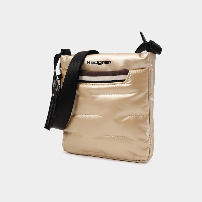 Sac Bandoulière Hedgren Cushy Femme Beige | OJM3946WM