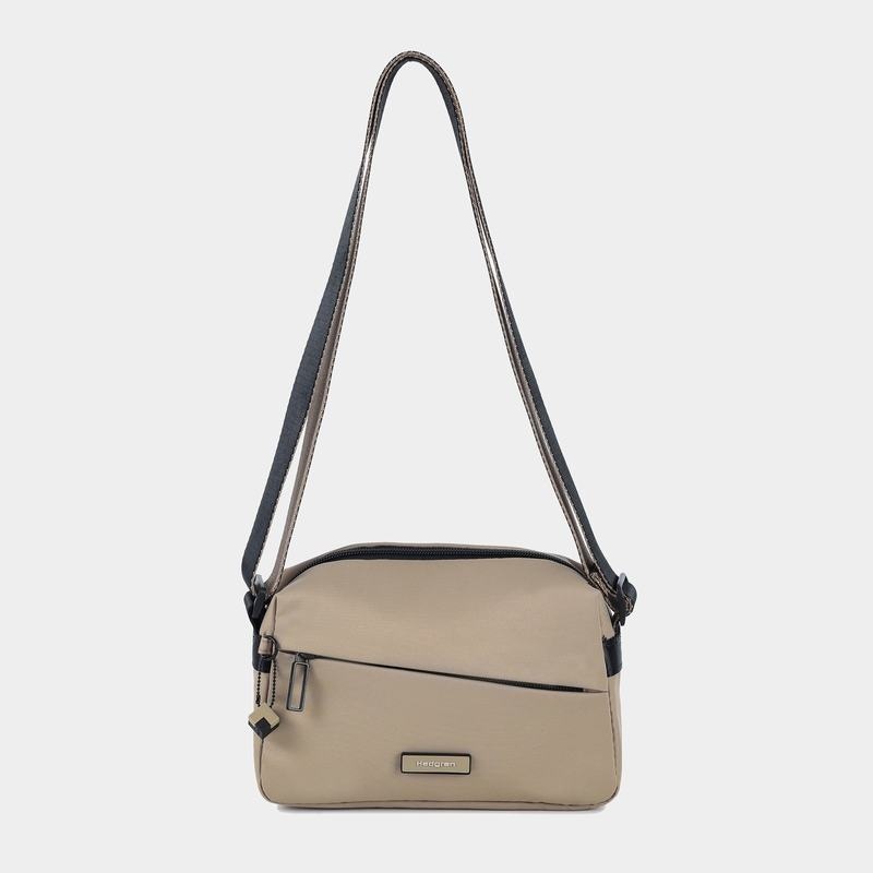 Sac Bandoulière Hedgren Neutron Small Femme Grise Beige | BRD905KD