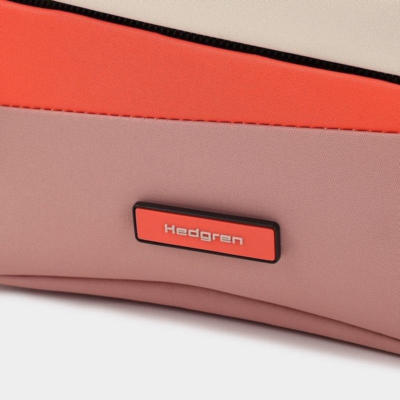 Sac Bandoulière Hedgren Neutron Small Femme Rose Orange | HKL5092UK