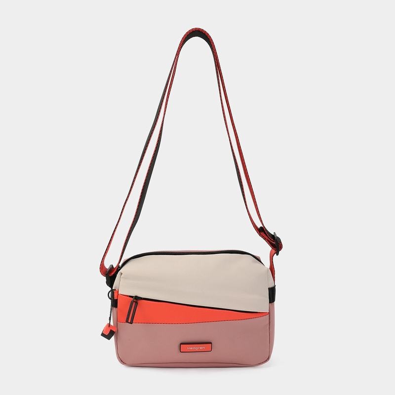 Sac Bandoulière Hedgren Neutron Small Femme Rose Orange | HKL5092UK