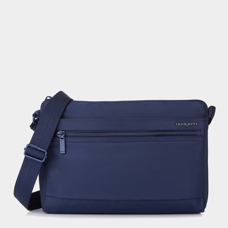 Sac Porté Épaule Hedgren Eye Medium Femme Bleu Foncé | KUR5021OB