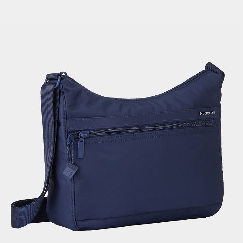 Sac Porté Épaule Hedgren Harper's Rfid Femme Bleu Foncé | FUT3742EV