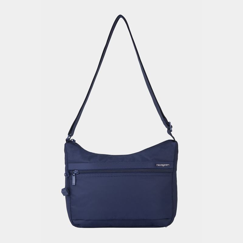 Sac Porté Épaule Hedgren Harper's Rfid Femme Bleu Foncé | FUT3742EV