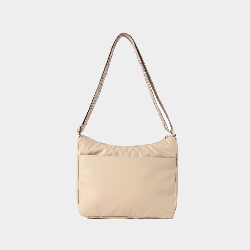 Sac Porté Épaule Hedgren Harper's Rfid Femme Beige | IAF673PW