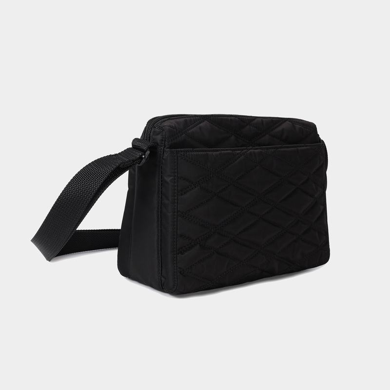 Sac Porté Épaule Hedgren Matelassé Eye Rfid Medium Femme Noir | BBG9174YN