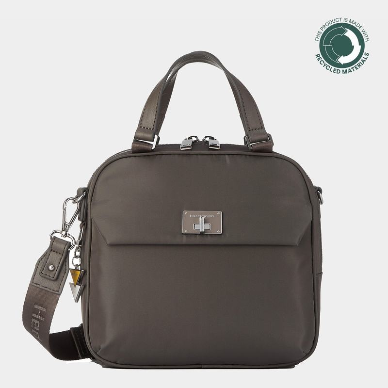 Sac a Main Hedgren Even Femme Grise Marron | LRN4217AR