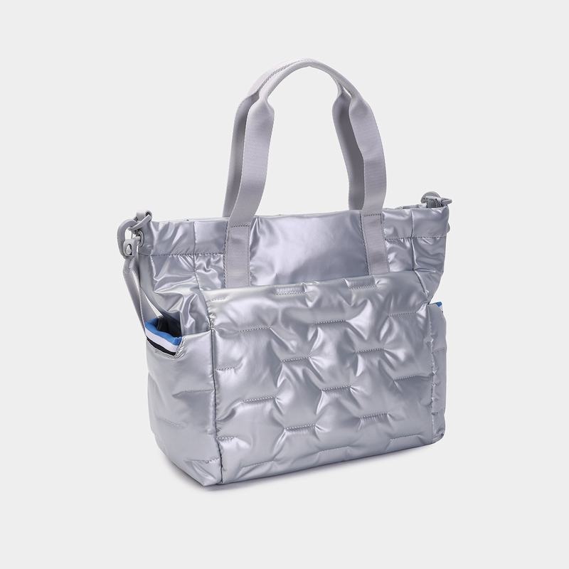 Sacs Fourre Tout Hedgren Puffer Femme Argent Bleu | RLS7254SO