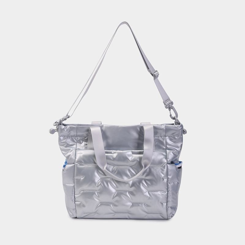 Sacs Fourre Tout Hedgren Puffer Femme Argent Bleu | RLS7254SO