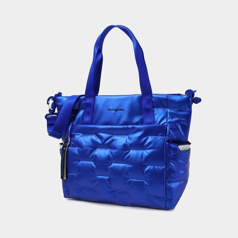 Sacs Fourre Tout Hedgren Puffer Femme Bleu | VUV5746LQ