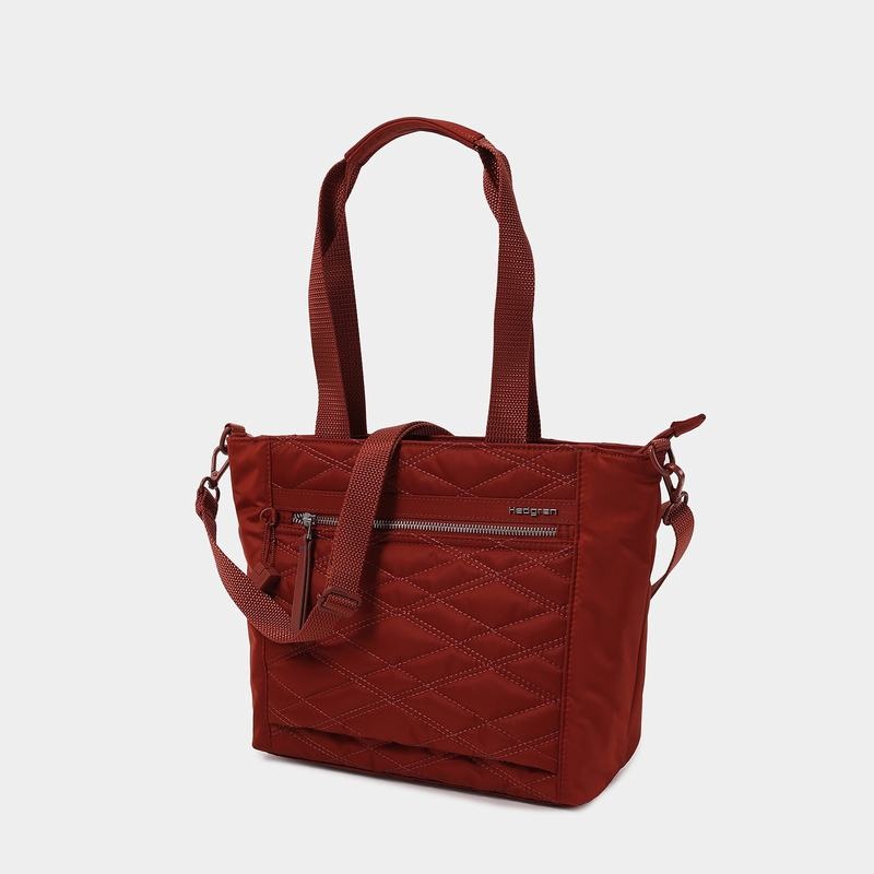 Sacs Fourre Tout Hedgren Zoe Medium Rfid Femme Rouge Marron | MBC4490YZ