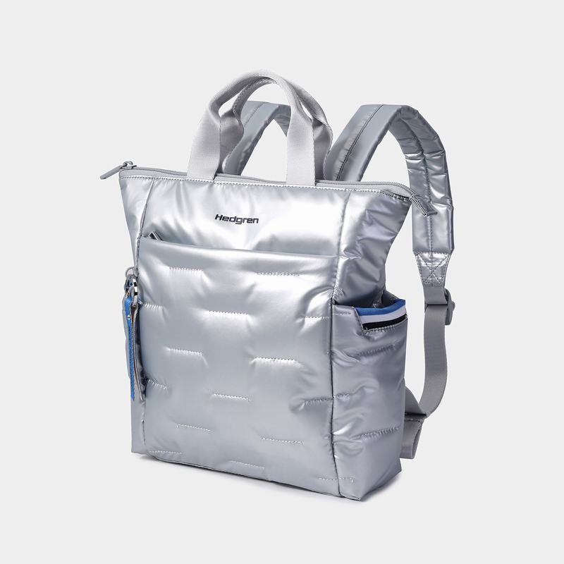 Sacs à Dos Hedgren Comfy Femme Argent Bleu | AJN457LX