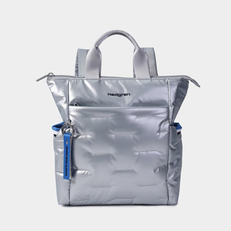 Sacs à Dos Hedgren Comfy Femme Argent Bleu | AJN457LX