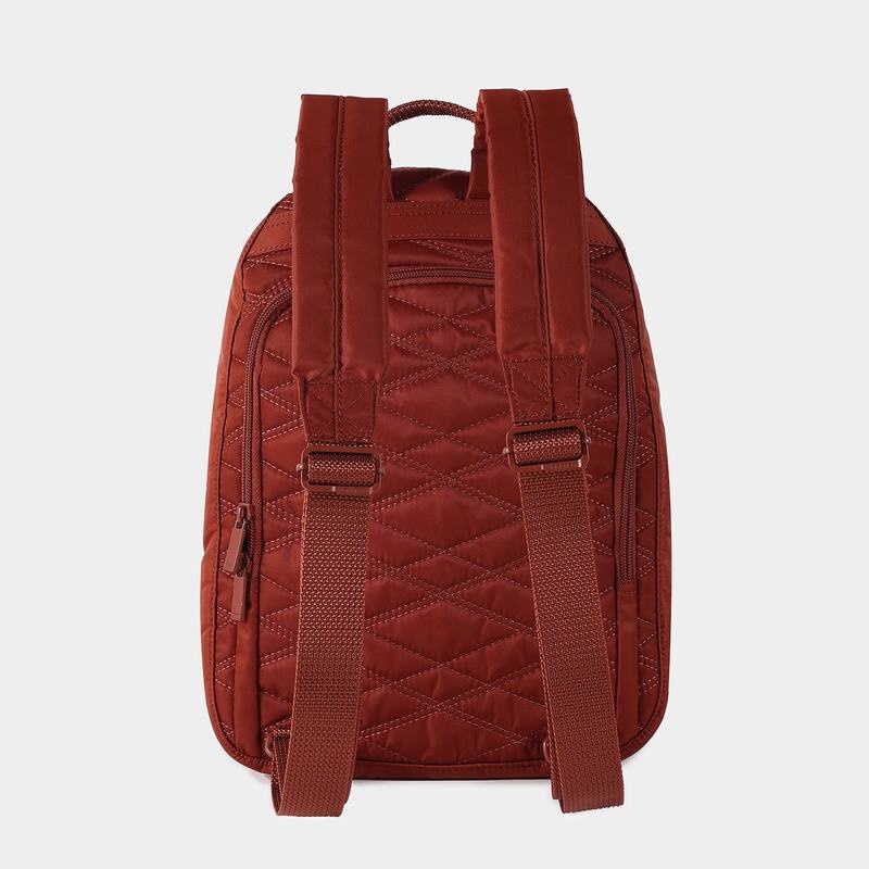 Sacs à Dos Hedgren Vogue Large Rfid Femme Rouge Marron | UHW9276QY